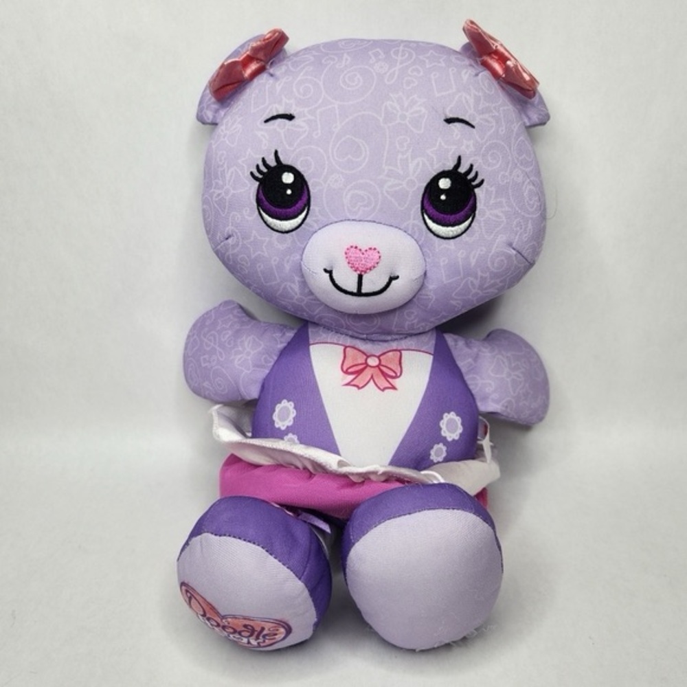 Large Purple Doodle Bear Plush Fisher Price
